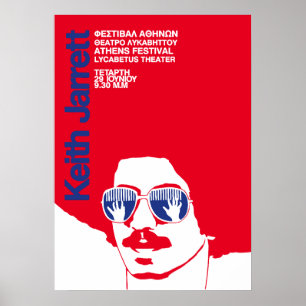 Keith Jarrett in Griekenland Jazz Vintage Poster
