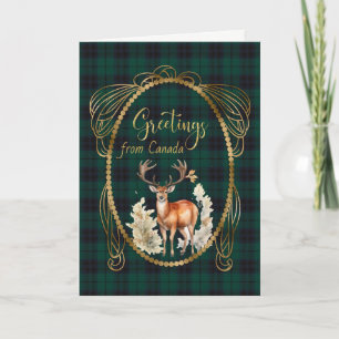Keith Modern Scottish Tartan Groeten Feestdagen Kaart