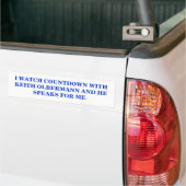 KEITH OLBERMANN BUMPERSTICKER KIJKEN (Op Truck)