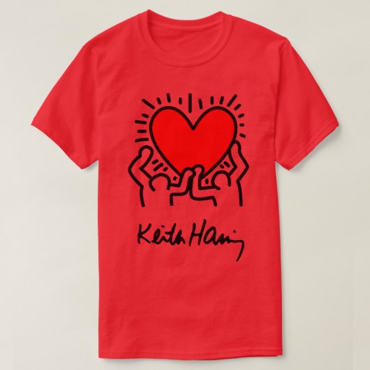 keith pijn haring 2 Pin T-shirt (Design voorkant)
