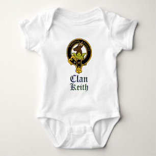 Keith scottish crest en tartan clan name romper