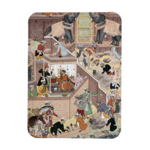 keizer Akbar (r.1556-1605) die het gebouw inspecte Magneet