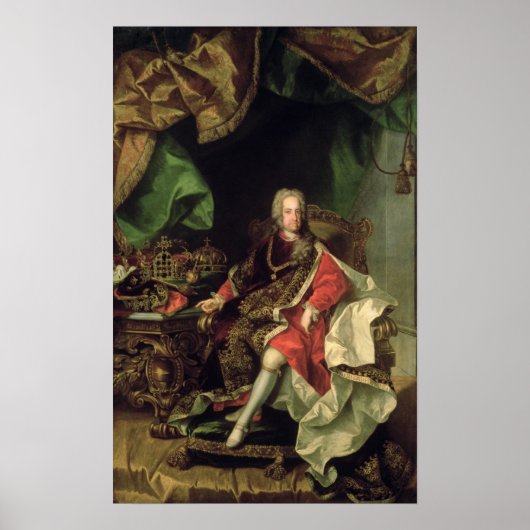 keizer Charles VI, c.1730, Poster (Voorkant)
