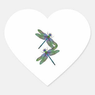Keizer Dragonfly Hart Sticker