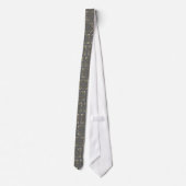 keizer Fleur De Lis Silver Silk Wedding Mannen Str Stropdas (Achterkant)