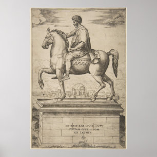  keizer Marcus Aurelius Illustratie Poster