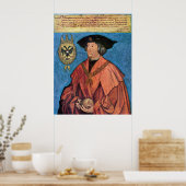 Keizer Maximiliaan I - Albrecht Durer - c1519 Poster (Keuken)