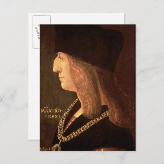 keizer Maximilian I van Duitsland, 1502 Briefkaart (Voorkant / Achterkant)