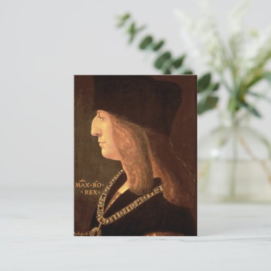 keizer Maximilian I van Duitsland, 1502 Briefkaart (Staand voorkant)