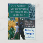 Keizer Oregon Iris Capital 45th Parallel Briefkaart (Voorkant)