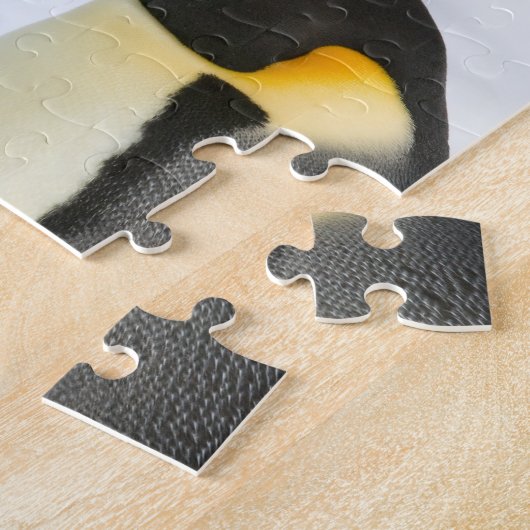 keizer pinguïns met chick - puzzel (Zijkant)