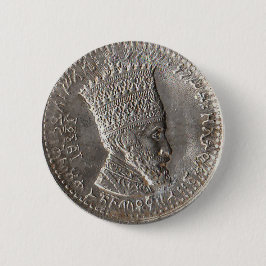 Keizer Selassie I Pin Ronde Button 5,7 Cm