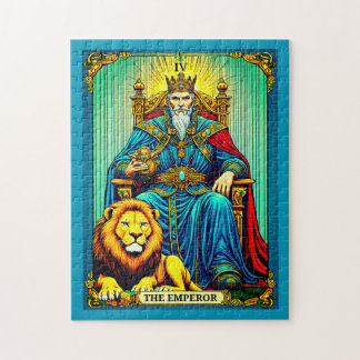 Keizer Tarot Kaart Art Legpuzzel