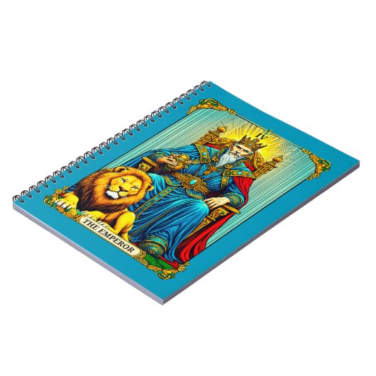 Keizer Tarot Kaart Art Notitieboek (Linkerzijde)