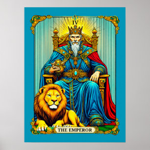 Keizer Tarot Kaart Art Poster