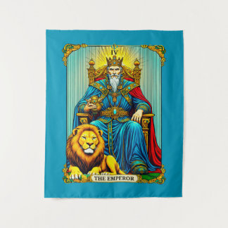 Keizer Tarot Kaart Art Wandkleed