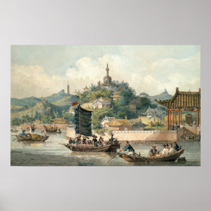keizer van Chinese tuinen, keizerpaleis Poster