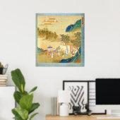 keizer Wu Ti die een man brieven verwelkomt Poster (Thuiskantoor)