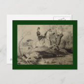 Keizerin Elisabeth rijdend paard sidesaddle #013SS Briefkaart (Voorkant / Achterkant)