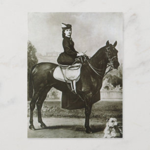 Keizerin Elisabeth rijdend paard sidesaddle #014SS Briefkaart