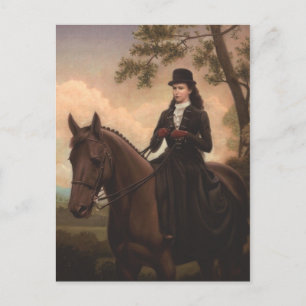 Keizerin Elisabeth rijdend paard sidesaddle #025SS Briefkaart