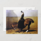Keizerin Elisabeth rijdend paard sidesaddle #027SS Briefkaart (Voorkant / Achterkant)
