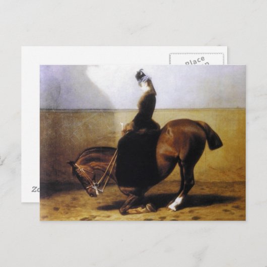 Keizerin Elisabeth rijdend paard sidesaddle #027SS Briefkaart (Voorkant / Achterkant)