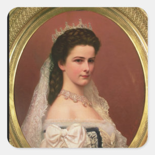 Keizerin Elisabeth van Beieren in het Hongaars Vierkante Sticker