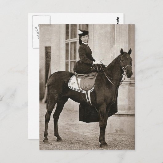 Keizerin Sissi rijpaard sidesaddle #024SS Briefkaart (Voorkant / Achterkant)