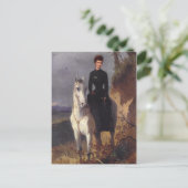 Keizerin Sissi rijpaard sidesaddle #026SS Briefkaart (Staand voorkant)