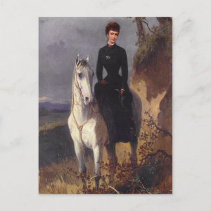 Keizerin Sissi rijpaard sidesaddle #026SS Briefkaart