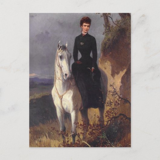 Keizerin Sissi rijpaard sidesaddle #026SS Briefkaart (Voorkant)