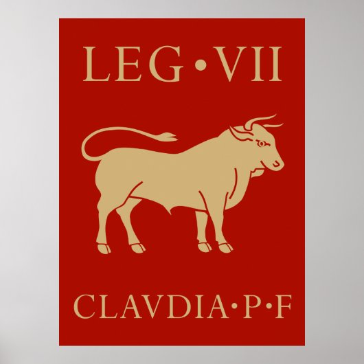 Keizerlijk Romeins leger - Legio VII Claudia Poster (Voorkant)
