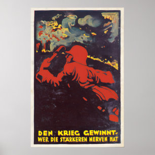 Keizerlijke Duitse Eerste Wereldoorlog Propagandap Poster