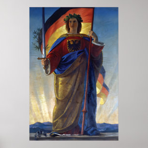 Keizerlijke Duitse Eerste Wereldoorlog Schilderij Poster