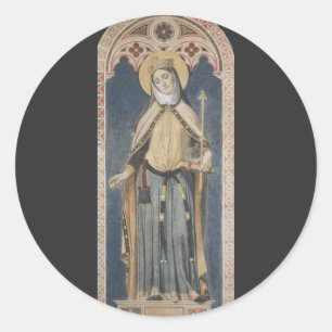 Keizerlijke genade kunst Sint Adelheid van Italië Ronde Sticker
