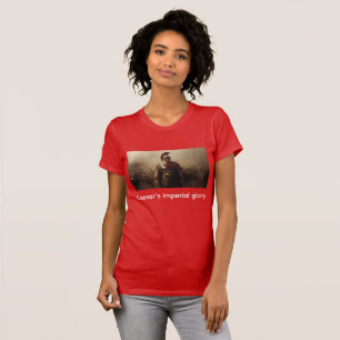 Keizerlijke glorie van Caesar rood T-shirt