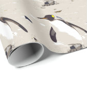 keizerpinguïn cadeaupapier (Rol Hoek)