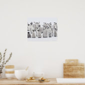 keizerpinguïn poster (Keuken)