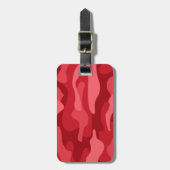 Keizerrood  Eenkleurige Camo Bagagelabel (Voorkant verticaal)