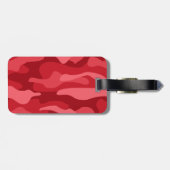 Keizerrood  Eenkleurige Camo Bagagelabel (Achterkant horizontaal)