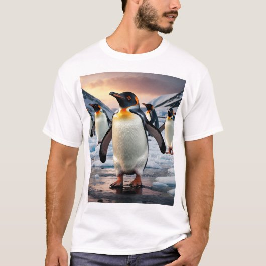 Keizerspinguïn foto t-shirt (Voorkant)