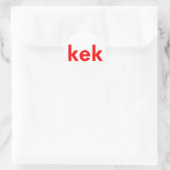 kek ronde sticker (Tas)