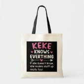 Keke kent alles Moederdag Tote Bag (Voorkant)