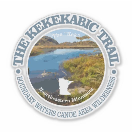 Kekekabic Trail Sticker (Voorkant)