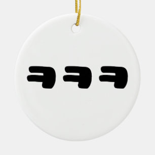 KEKEKE ㅋㅋㅋ Koreaanse Slang Keramisch Ornament