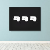 KEKEKE ㅋ ㅋ Korean Slang Canvas Afdruk (Insitu (Houten vloer))