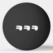 KEKEKE ㅋ ㅋ Korean Slang Ping Ping Pong Ball (Achterkant)