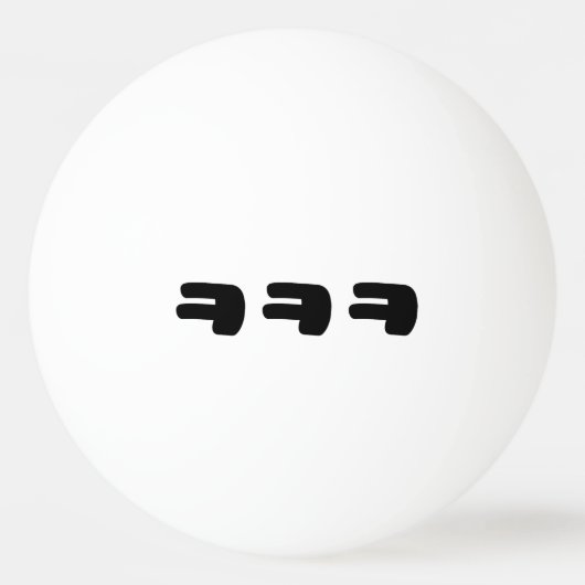 KEKEKE ㅋ ㅋ Korean Slang Pingpongballen (Achterkant)