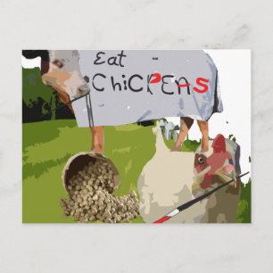 Kekers. Het is wat er voor het avondeten is. Briefkaart